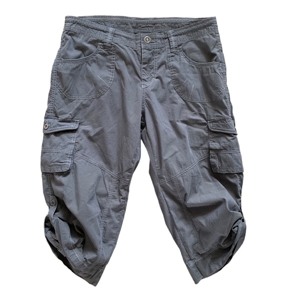Kuhl Women’s Capri Cargo Hiking Pants Size 10 With Drawstring Waist - Picture 4 of 12
